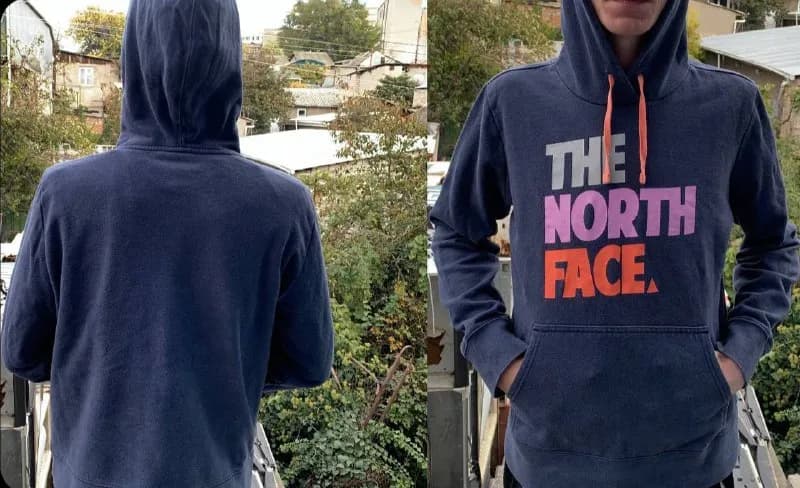 The North Face Color logo Unisex Hoodie size S — Тбилиси — 40 ₾