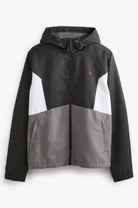 Next Grey/ White Shower Resistant Jacket, размер L (42"-44"in), одевал два раза. — Тбилиси — 150 ₾