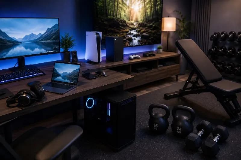 xbox, playstation наушники, мышка, клавиатура, также спортивный инвентарь гантели, гири, тренаж — Тбилиси