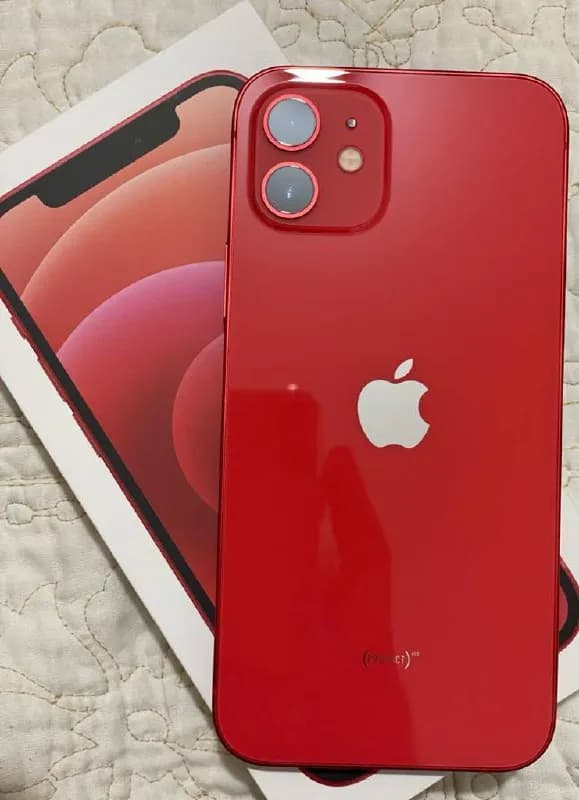 iPhone 12 Red 64 GB 1400 GEL стояние бактерии 92% чек коробка есть, в идеальном состояние ❤️ — Тбилиси — 1 400 ₾