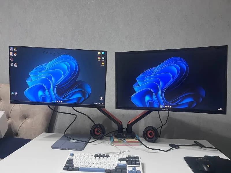 acer V247Y. 23.8 1920×1080, 100hz-180 лари. + Samsung C24F390FHI 1920×1080 75hz (изогнут) 150 лари — Батуми — 180 ₾