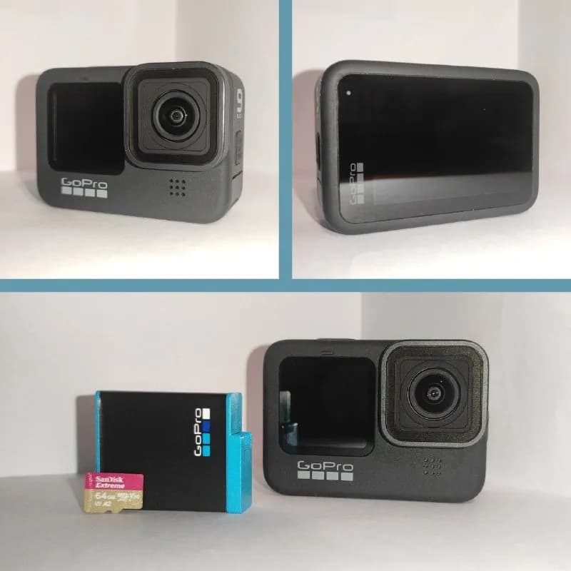 GoPro HERO 9 Black вместе с комплектом аксессуаров 50-в-1 и быстрой microSDXC. — Тбилиси — 1 300 ₾