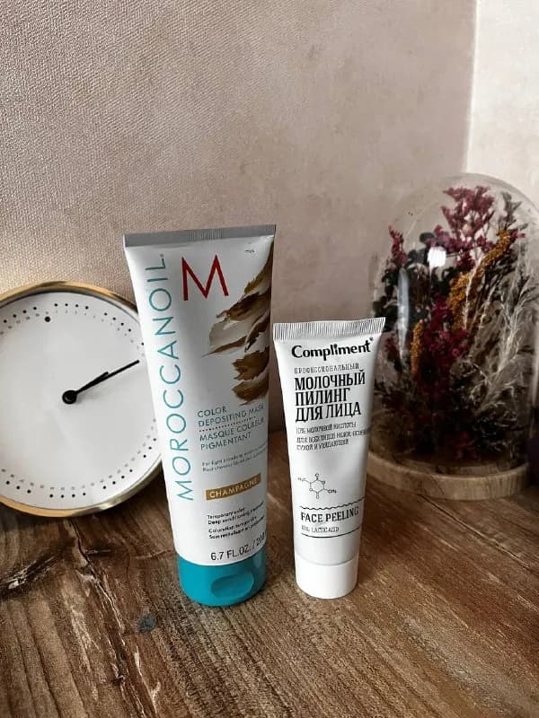 Moroccanoil color depositing mask цвет champagne. Закрытый флакон, пломба на месте. Мягкое тонирован — Тбилиси — 70 ₾