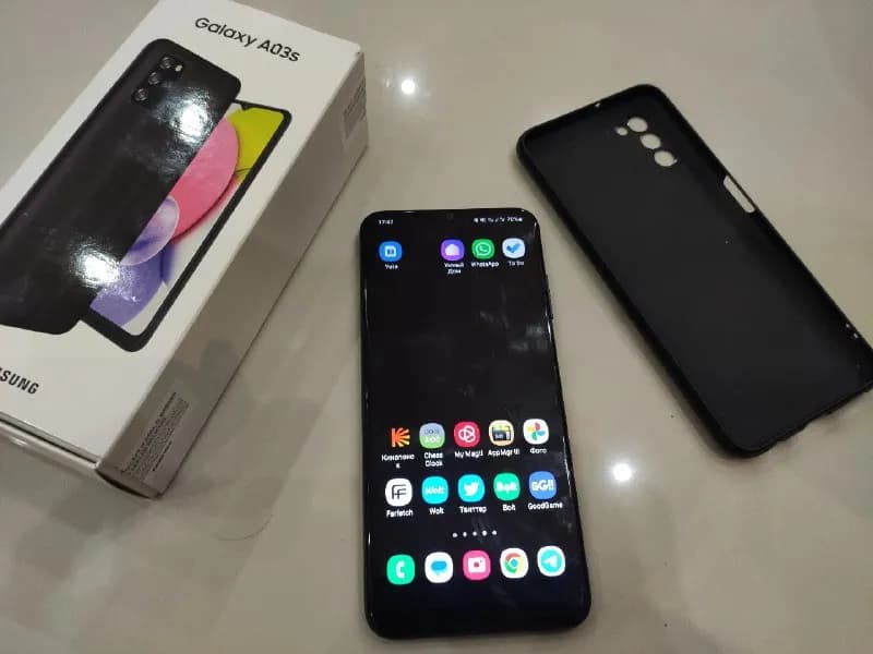 Samsung a03s в идеальном состоянии, пользовался 2 месяца, продаю из-за недостатка памяти. Полный ком — Тбилиси — 250 ₾