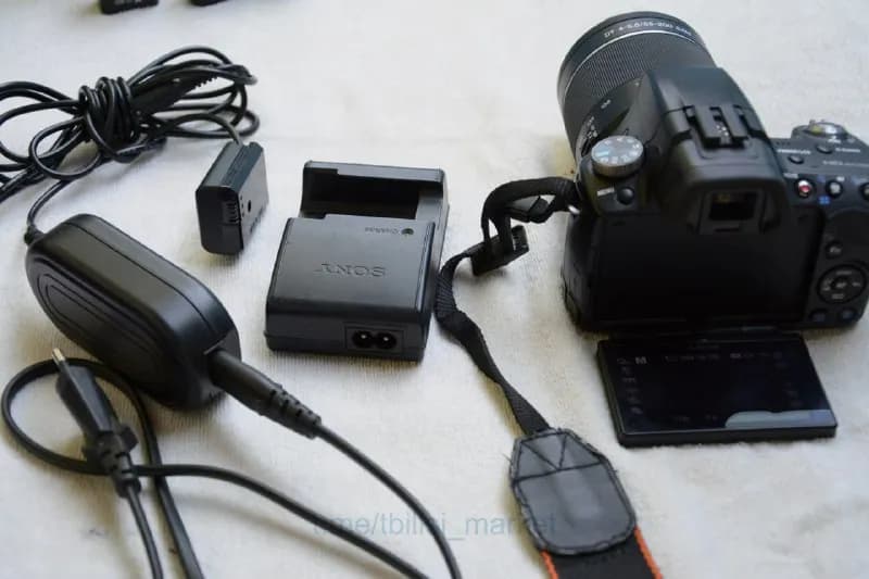 Sony A55V — 450 GEL (только тушка) 600 GEL с объективом 55-200 мм — Тбилиси — 450 ₾