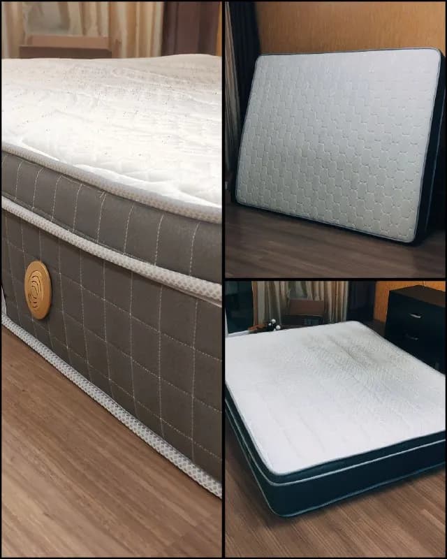 160/200 — двухслойный пружинный матрас, жёсткая сторона в идеальном состоянии, мягкая имеет серые за — Тбилиси — 150 ₾