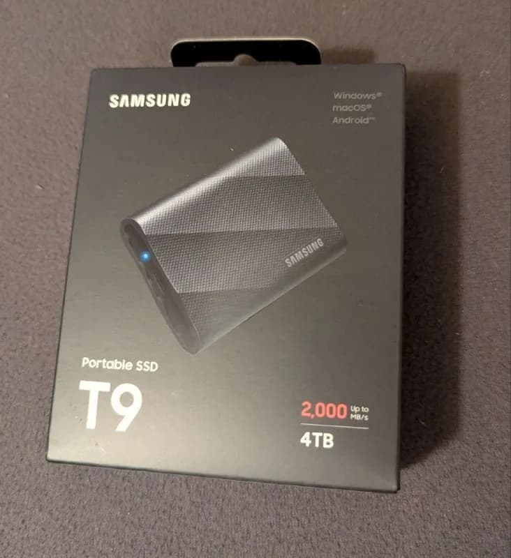 Samsung Portable SSD T9 4TB — 1700gel — Батуми — 1 700 ₾