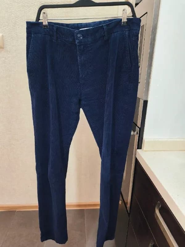 1. Брюки US Polo. Синие, вельветовые. — Батуми — 20 ₾