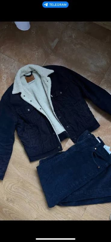 Levi’s размер L + джинсы Levi’s, размер 29 из штрокса высокая посадка, прямые. — Тбилиси — 100 ₾