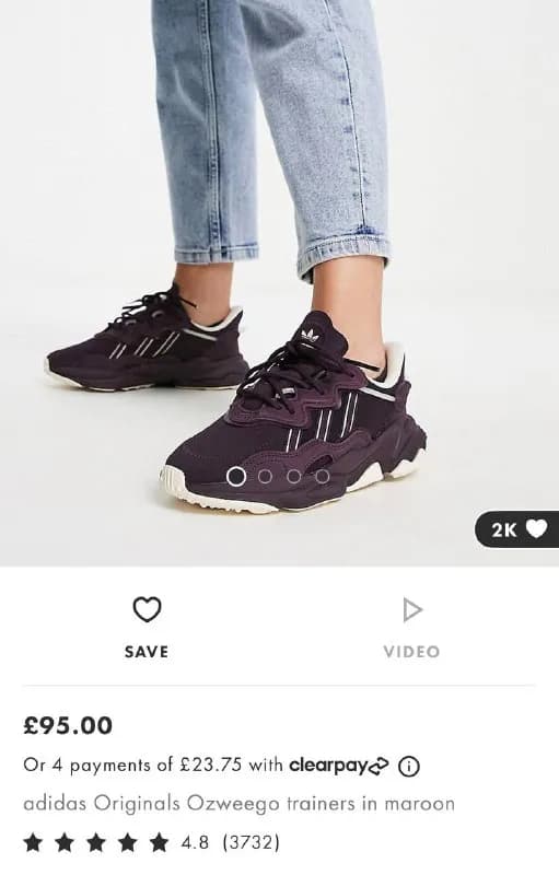 adidas ozweego. Носила пару раз, для моей ноги оказались слишком широкими ( — Тбилиси — 39 150 ₾