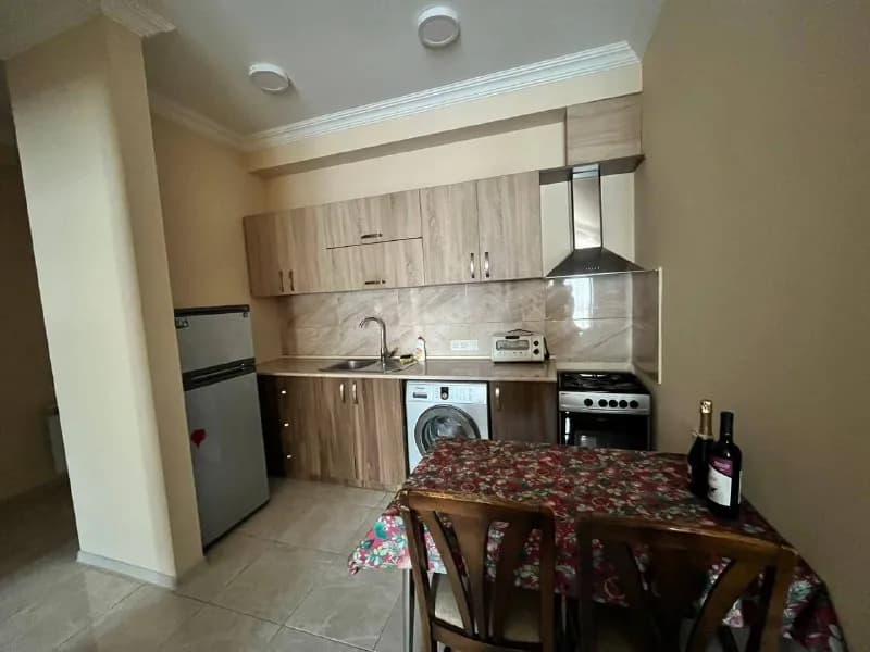 25 б, 3 этаж, новый ремонт, 1 спальня, 60 кв м, духовка, вытяжка, стиральная машина, холодильник, автон — Тбилиси — 700 ₾