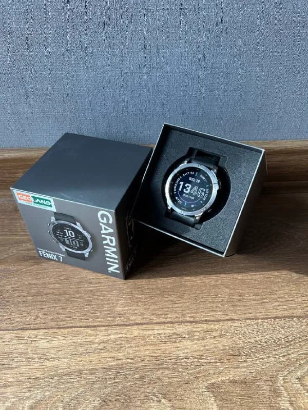 Garmin Fenix 7, не солар, не сапфир. В использовании месяц. Покупал в Тбилиси в Geoland. Полный комп — Тбилиси — 1 750 ₾