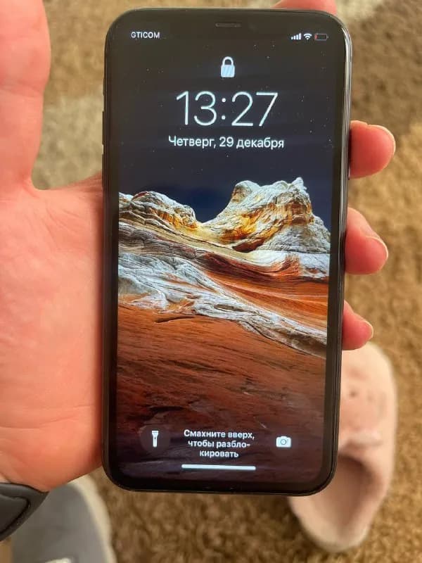 IPhone 11 64 Gb, чёрный. Комплект: коробка, шнур, адаптер. — Тбилиси — 1 100 ₾