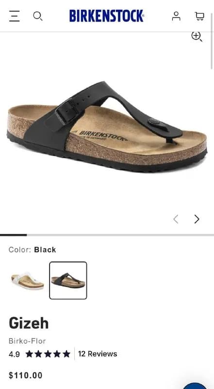 Birkenstock Gizeh BS Black (Оригинал) — Батуми — 220 ₾