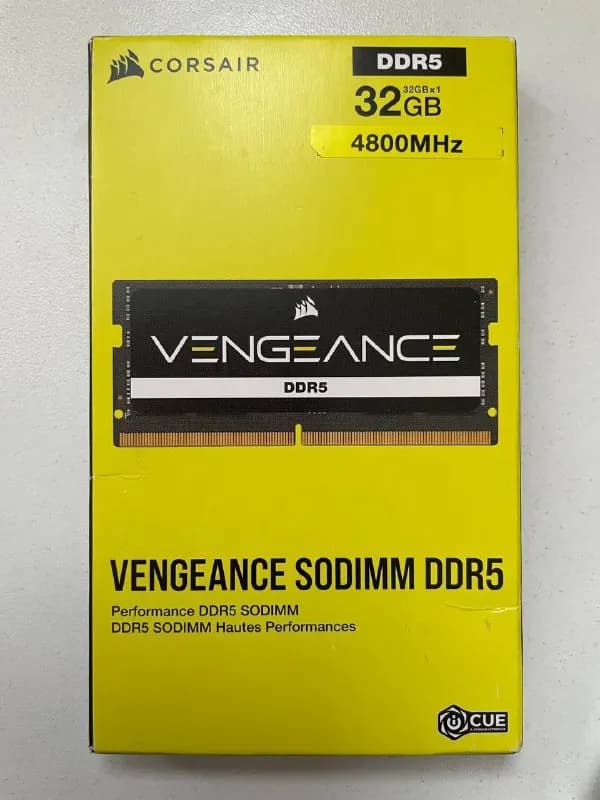 RAM) для ноутбука, абсолютно новый, в коробке. CORSAIR VENGEANCE 32GB 4800MHz DDR5 SODIMM Laptop Mem — Тбилиси — 170 $