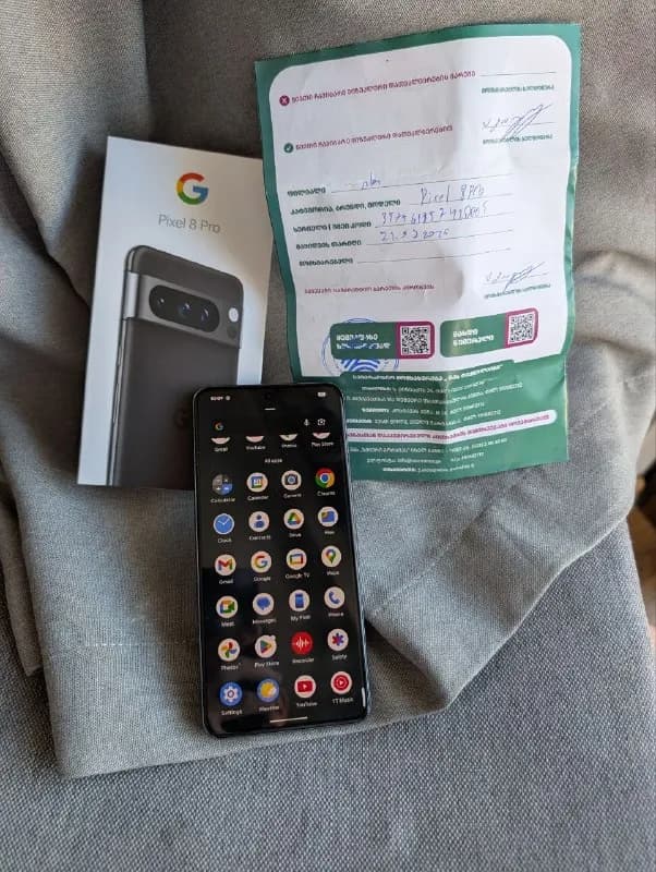 Google Pixel 8 Pro как новый, полная комплектация, с коробкой и гарантией магазина зуммер ещё на 1 г — Тбилиси — 1 100 ₾