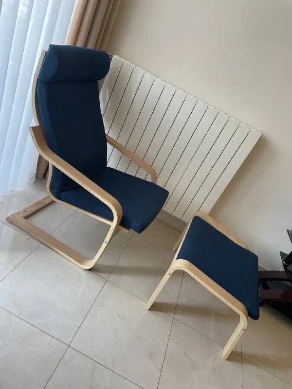 IKEA, в хорошем состоянии. В комплекте подставка для ног. Пользовались меньше года. 180 лари. Район — Тбилиси — 180 ₾