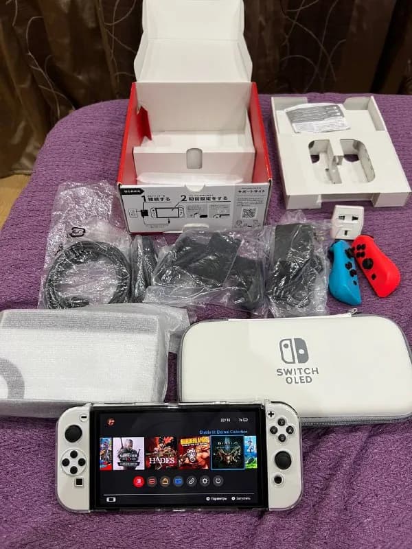 Nintendo switch oled 256 новая прошитая (тоесть можно играть в любые игры бесплатно) + аксессуары — Тбилиси — 1 700 ₾