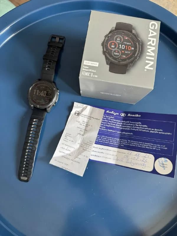 Garmin Fenix 8 Solar Titanium Sapphire 47 мм. — Батуми — 2 500 ₾