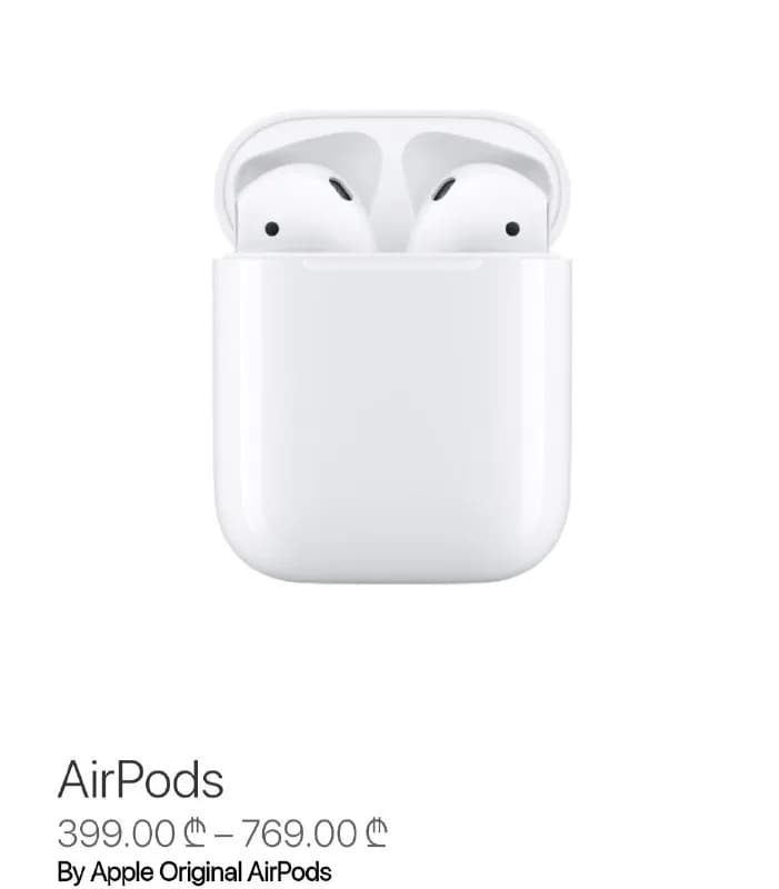 AiRPods Оригинальные Оригинальные почти в новом состоянии максимум пользовался 5,7 раз покупал на Ча — Тбилиси — 500 ₾