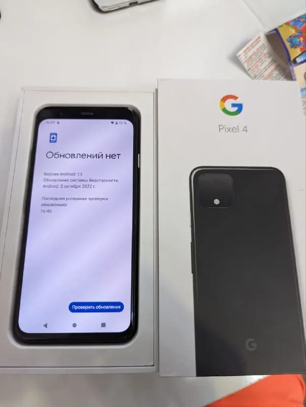 Pixel 4 4/64gb + черный бампер и красный чехол-книжку отдам бонусом. Абсолютно новый, без следов и — Тбилиси — 750 ₾