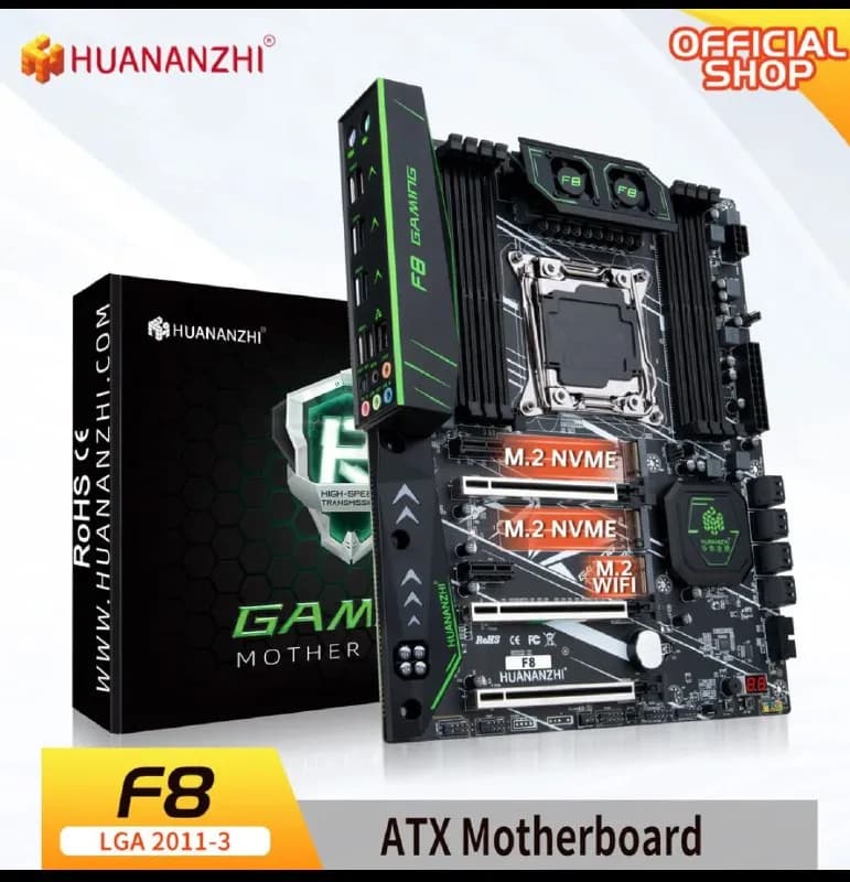 HUANANZHI F8 LGA 2011-3 Intel XEON E5 LGA2011-3 все серии DDR4 RECC NON-ECC память NVME USB3.0 — це — Тбилиси — 340 ₾