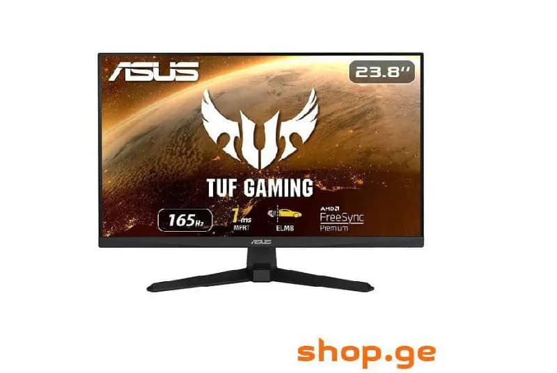 1. Игровой монитор ASUS TUF Gaming VG247Q1A 165Hz 1ms. Состояние идеальное или близкое к нему. Чека — Тбилиси — 400 ₾