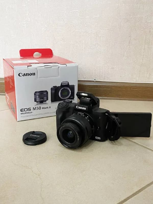 Canon EOS M50 Mark 2 Kit 14-45 mm — Тбилиси — 1 500 ₾