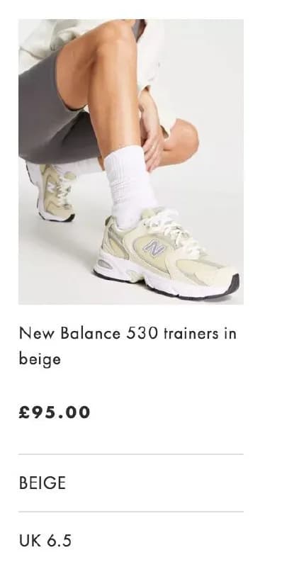 New Balance 530 бежевые, офигенный цвет — новые) только пришли с асоса, немного не угадала с размеро — Тбилиси