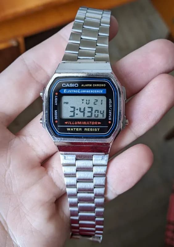 Casio A168 покупал несколько лет назад в рф, после чего долго лежали на полке, носил их плюс минус п — Тбилиси — 60 ₾