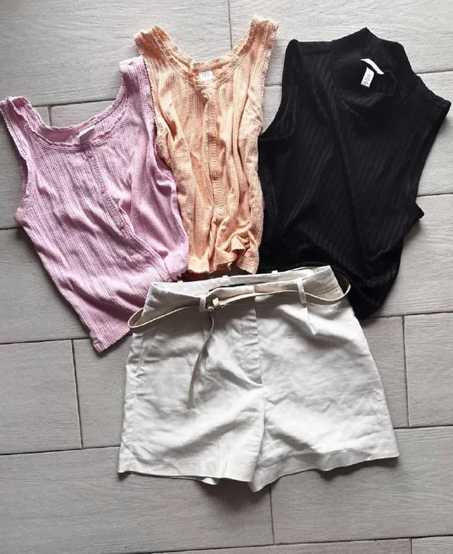 Шорты Zara и 3 топа — Тбилиси — 50 ₾