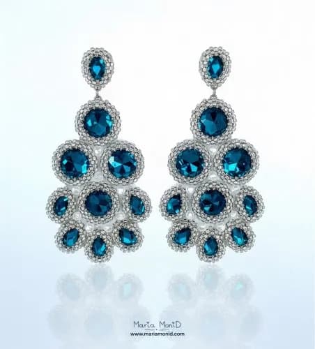 Preciosa Charlottes (металлизированный, серебро AB 999 пробы, Цвет #15-SLAB); — Тбилиси — 239 ₾