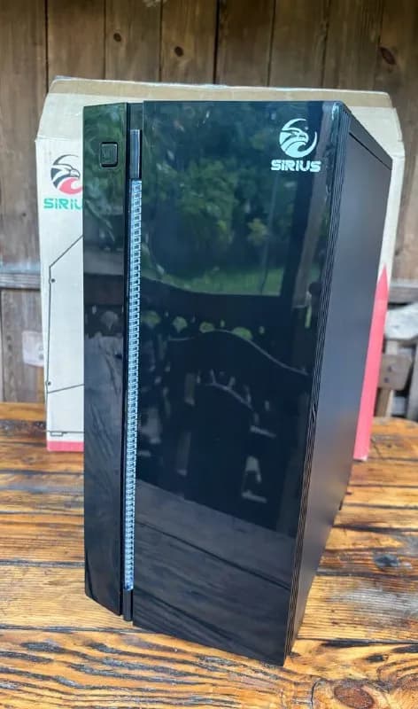 Sirius Black 5516A mATX с коробкой и стеклом в пленке — Батуми — 180 ₾