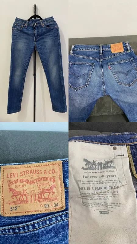 levi’s 512 29/30(по бирке длина 34, но подшивались в ателье) — Тбилиси — 65 ₾