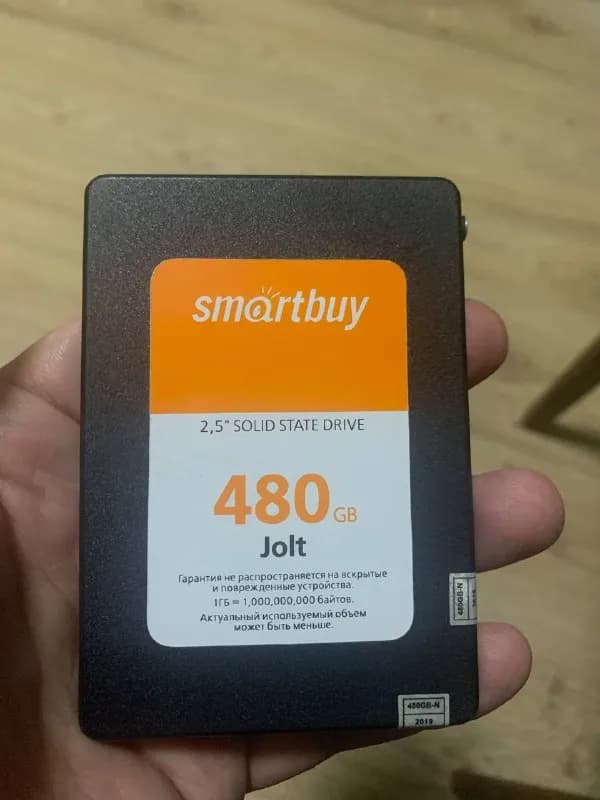 SSD Smartbuy Jolt 480 GB (SB480GB-JLT-25SAT3) — полгода бережного использования, интерфейс SATA 6Gb/ — Тбилиси — 70 ₾