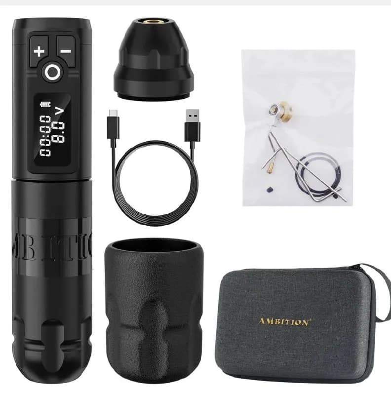 Ambition Soldier Wireless Tattoo Machine Pen, новая с дополнительной батареей, заказана с Амазона, о — Тбилиси — 320 ₾