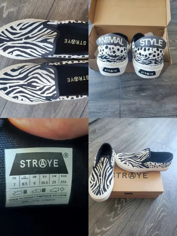 Кеды слипоны Straye Ventura Zebra Tiger размер 39 — Тбилиси — 110 ₾
