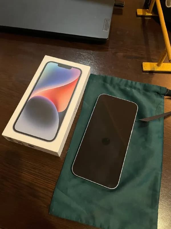 iPhone 14, Blue, 256gb, 100% АКБ — Тбилиси — 850 $
