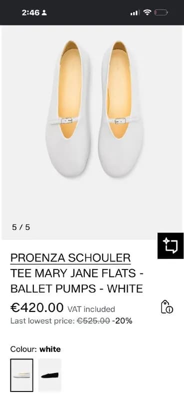 Proenza Schouler 36.7, большемерят на пол размера. Можно по отдельности — Батуми