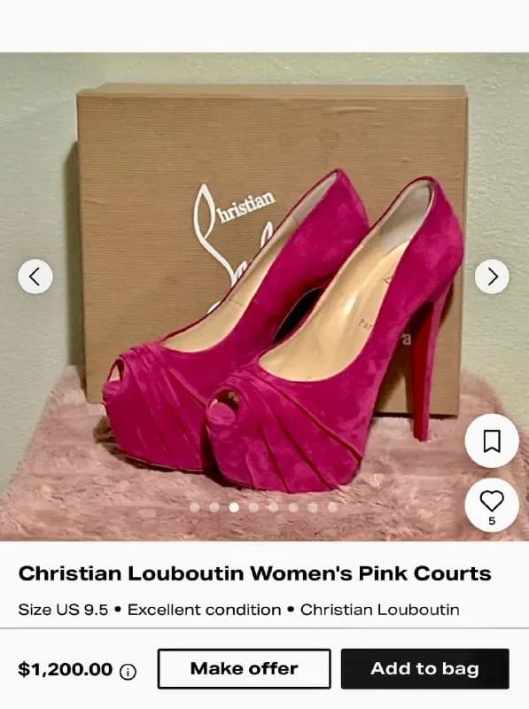 Christian Louboutin Розовые женские туфли — Батуми