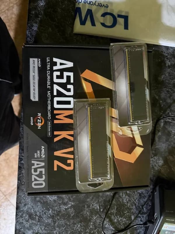 gigabyte a520 + оперативная память 2×8 ddr4 g skill полностью новые. 300 Лари. — Тбилиси — 300 ₾