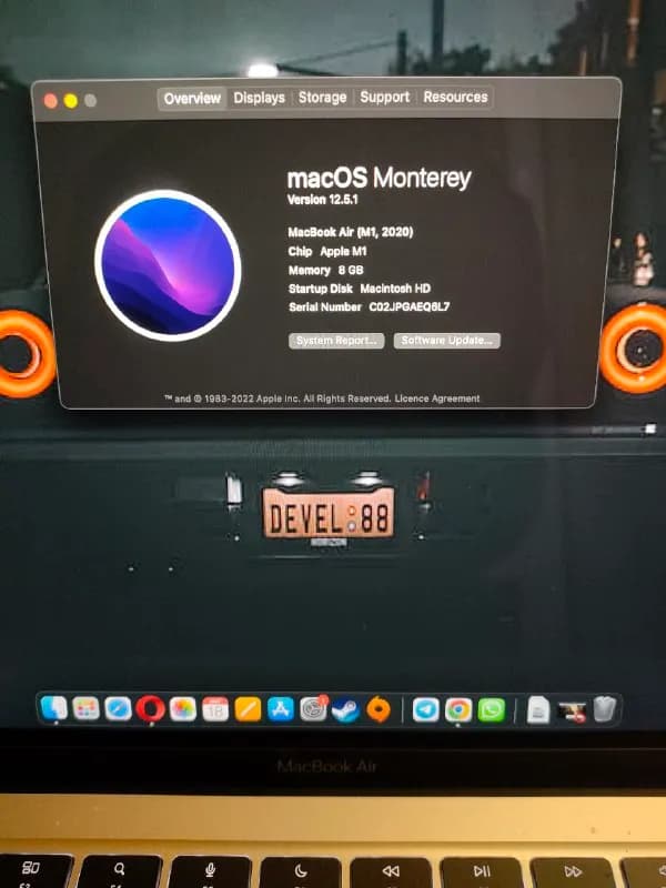 MacBook Air, M1 2020 8gb. — Тбилиси — 2 500 ₾