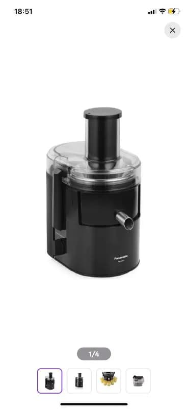 Panasonic MJ-SJ01KTQ — мощное устройство для домашнего производства соков и витаминных напитков. Пр — Тбилиси — 419 ₾