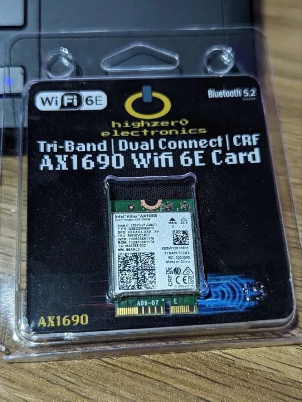 wifi адаптер intel ax1690. Работает только с интел, с функцией снижения задержки для vr шлемов типа — Тбилиси
