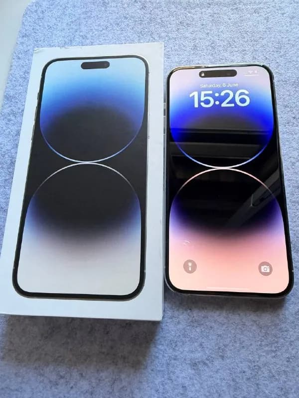 Apple IPhone 14 pro max silver white 128 sim + eSIM. — Батуми — 1 250 ₾