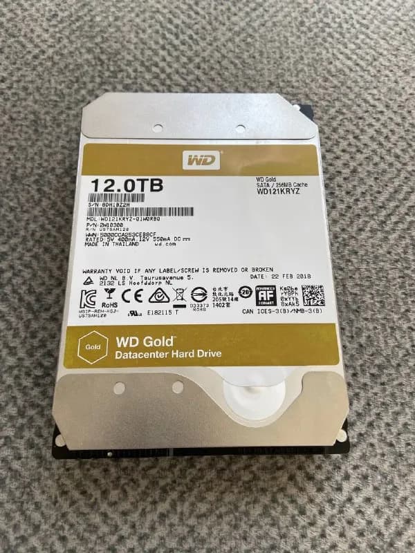 WD Gold 12TB Datacenter Hard Drive — Батуми — 450 ₾