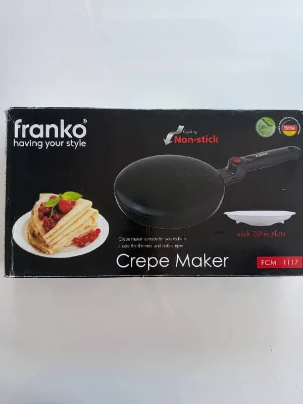 Crepe Maker) Franko FCM-1117. Она предназначена для приготовления тонких блинов, крепов и блинчиков. — Батуми — 25 ₾