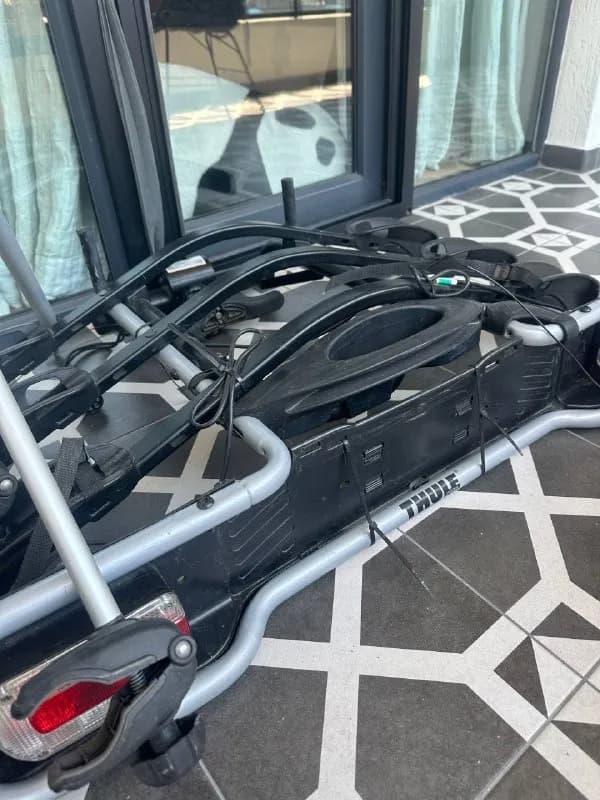 Thule EuroRide 943, оригинал, платформа на 3 велосипеда с 7-pin разъемом, все исправное, грузоподъем — Батуми — 990 ₾