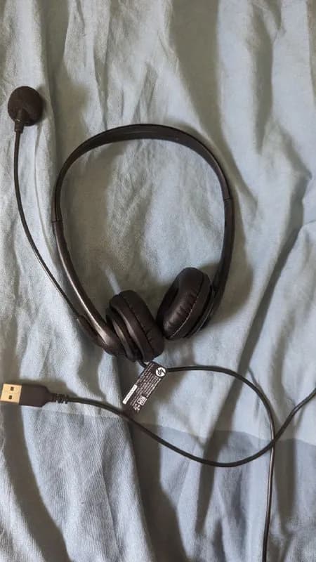 USB гарнитуру HP. Покупал в Альте за 60 Gel 3 месяца назад. Использовал от силы месяц. Четкий звук д — Тбилиси — 60 ₾