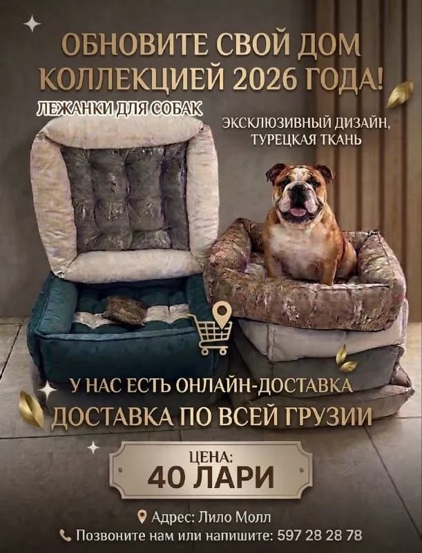 40 лари! 🚚 Доставка: Быстро и удобно доставим в любую точку Грузии! Доступен онлайн-заказ. — Тбилиси — 40 ₾